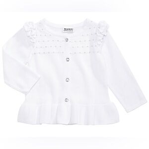 BLUEBERi boulevard - Cotton Ruffled Cardigan girls (Size 4T)